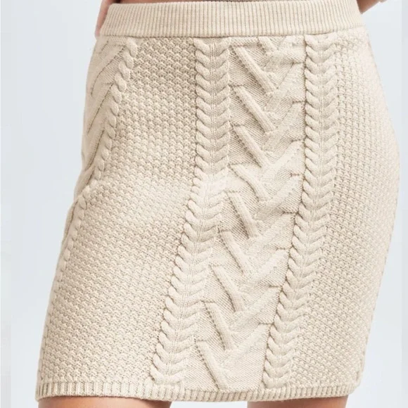 Aritzia Emporia cable knit skirt - Picture 1 of 5